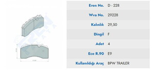  DISK BALATA BPW Y.M BUYUK 29228